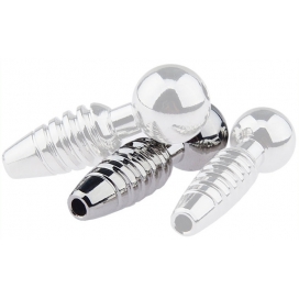 Plug pénis percé SCREW M 2.5cm | Diamètre 9mm 2
