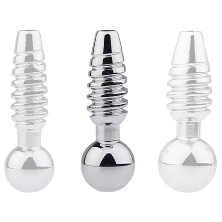 Plug pénis percé SCREW M 2.5cm | Diamètre 9mm