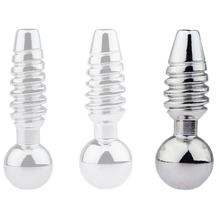 Plug pénis percé SCREW L 2.5cm | Diamètre 10mm