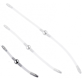 Double Tige d'urètre flexible FLEXI DUO 15cm | Diamètre 8mm