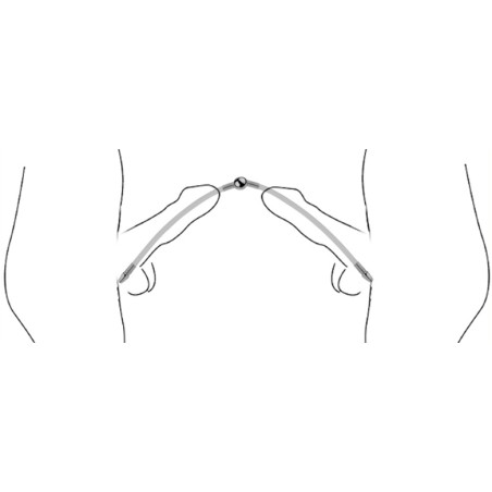 Double Tige d'urètre flexible FLEXI DUO 24cm | Diamètre 8mm