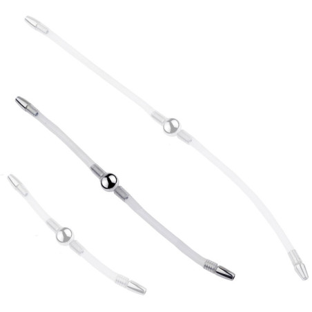 Double Tige d'urètre flexible FLEXI DUO 24cm | Diamètre 8mm