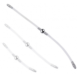 Double Tige d'urètre flexible FLEXI DUO 34cm | Diamètre 8mm