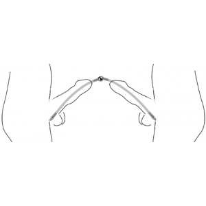 Double Tige d'urètre flexible FLEXI DUO 34cm | Diamètre 8mm
