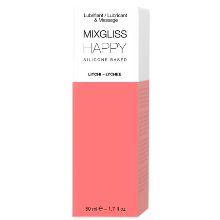 Lubrifiant Silicone MIXGLISS Happy - Litchi 50ml