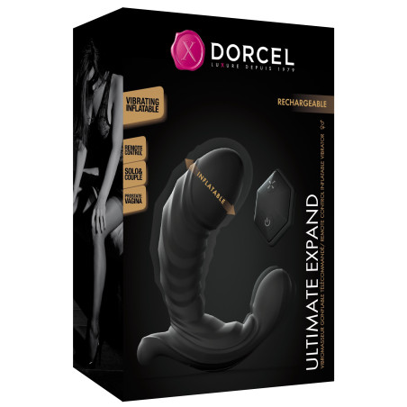 Stimulateur de prostate vibrant et gonflable ULITMATE EXPAND Dorcel 9 x 5cm