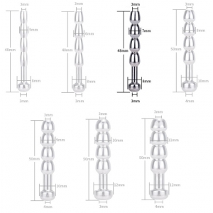 Plug d'urètre percé COCK TOP L 4.5cm | Diamètre 7mm