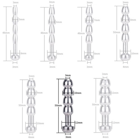 Plug d'urètre percé COCK TOP MEGA 4.5cm | Diamètre 10mm