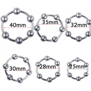 Anneau de gland BALLS RING avec 6 billes mobiles