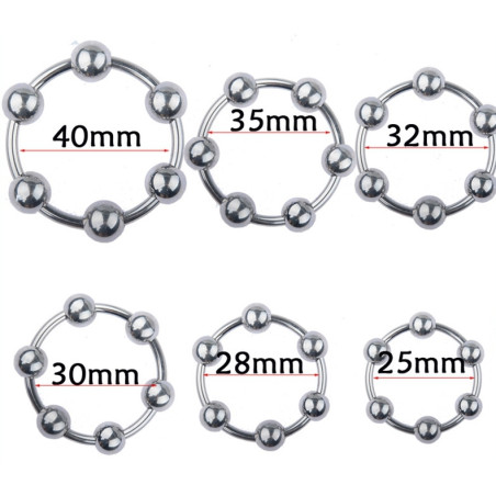 Anneau de gland BALLS RING avec 6 billes mobiles
