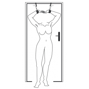 Attaches Menottes de porte DOOR JAM Simili