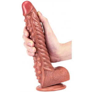 Gode Monster RIBBY 20.5 x 4.6cm Marron