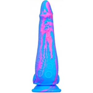 Gode Silicone INKIPUS 18 x 5.5cm Bleu-Rose