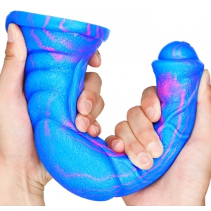 Gode Fantasy DOG LONG 26 x 6cm Bleu-Rose