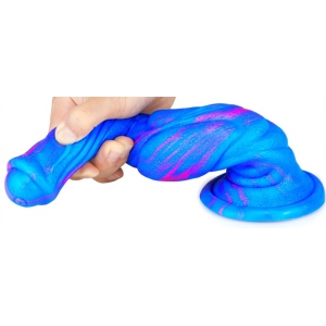 Gode Fantasy DOG LONG 26 x 6cm Bleu-Rose