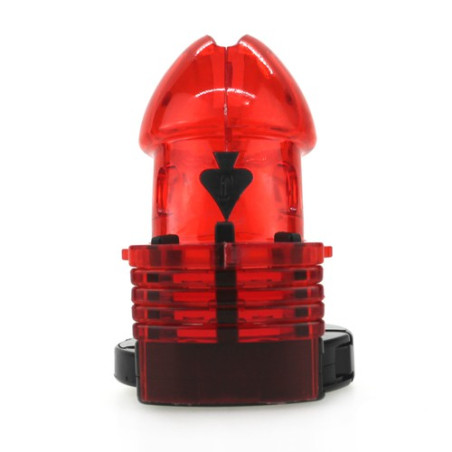 Cage de chasteté ajustable 10 x 3.5cm Rouge