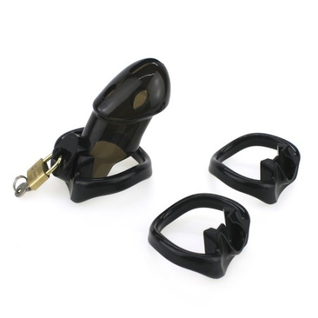 Cage de chasteté RICKERS 9 x 3cm Noire
