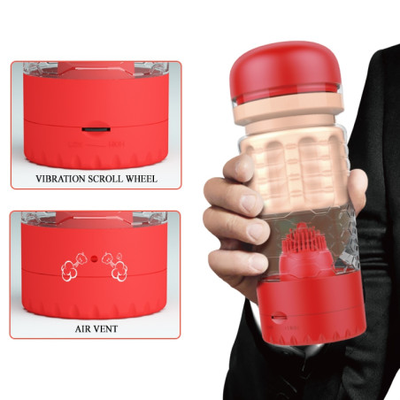 Masturbateur automatique THERESA Pussy Rouge