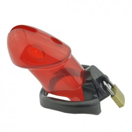 Cage de chasteté RICKERS 9 x 3cm Rouge 2