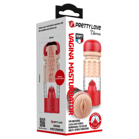 Masturbateur automatique THERESA Pussy Rouge
