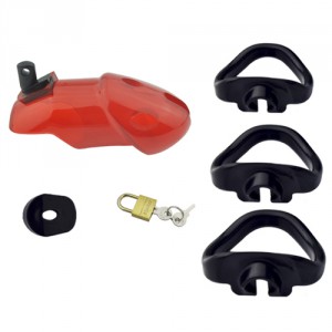 Cage de chasteté RICKERS 9 x 3cm Rouge
