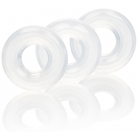Lot de 3 cockrings souples STACKER 20mm