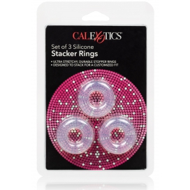 Lot de 3 cockrings souples STACKER 20mm 2