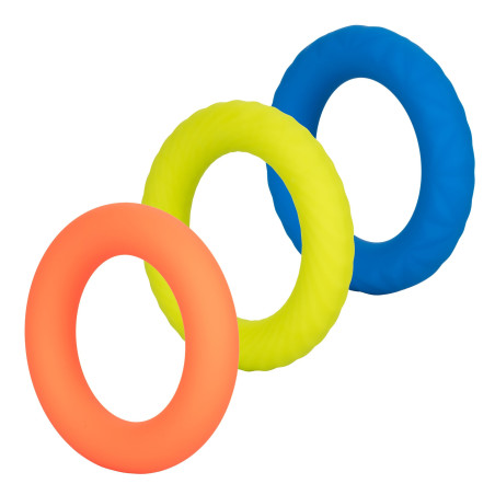 Lot de 3 Cockrings Silicone LINK UP Climax 38mm