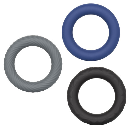 Lot de 3 Cockrings Silicone LINK UP Extrême 38mm