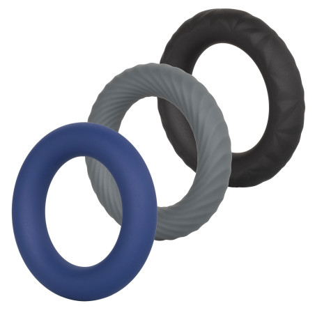 Lot de 3 Cockrings Silicone LINK UP Extrême 38mm