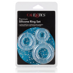 Lot de 3 Ccokrings Silicone RING SET Transparents
