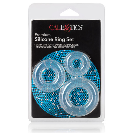 Lot de 3 Ccokrings Silicone RING SET Transparents