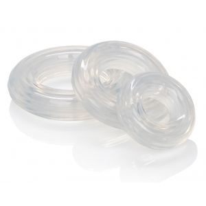 Lot de 3 Ccokrings Silicone RING SET Transparents