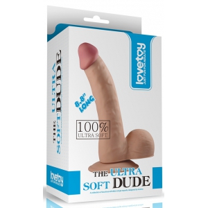 Gode Soft Dude Couleur chair de LoveToy 17 x 4.5cm