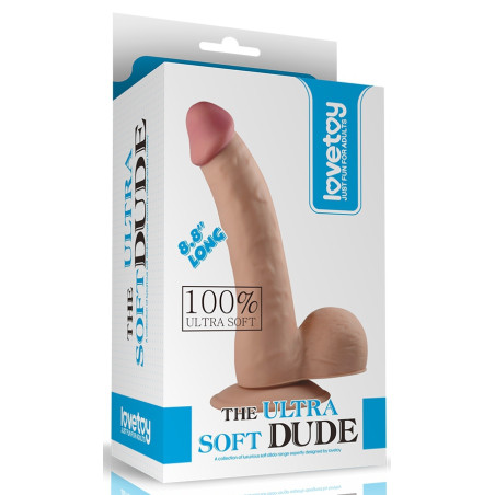 Gode Soft Dude Couleur chair de LoveToy 17 x 4.5cm