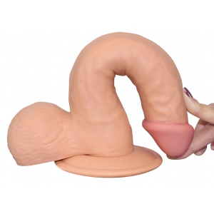 Gode Soft Dude Couleur chair de LoveToy 17 x 4.5cm