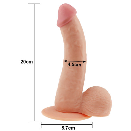Gode Soft Dude Couleur chair de LoveToy 17 x 4.5cm