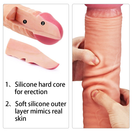 Gode réaliste KING SIZE XL Nature Cock 25 x 6cm