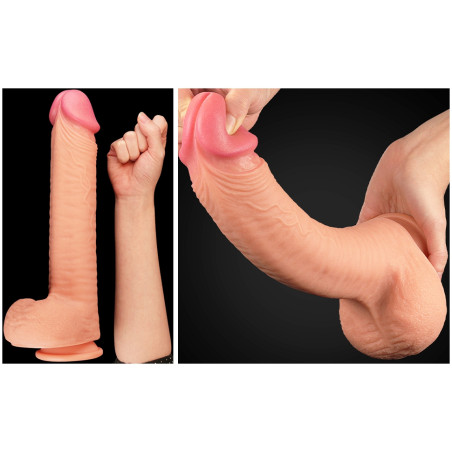 Gode réaliste KING SIZE XL Nature Cock 25 x 6cm