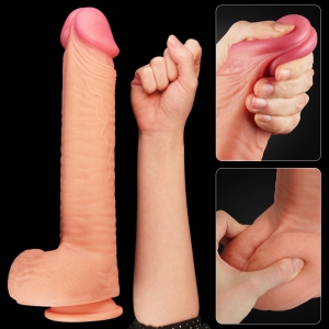 Gode réaliste KING SIZE XL Nature Cock 25 x 6cm