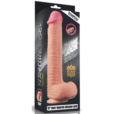Gode réaliste KING SIZE XL Nature Cock 25 x 6cm