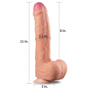 Gode réaliste KING SIZE Nature Cock 20 x 5cm