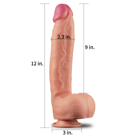 Gode réaliste KING SIZE STRONG Nature Cock 22 x 5.7cm