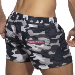 Short de bain Camouflage ADDICTED Gris