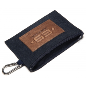 Porte Monnaie avec mousqueton Denim