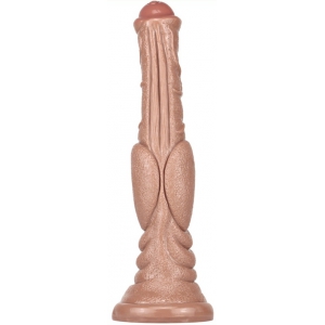 Gode Monster DOG LONG 26 x 6cm Marron clair