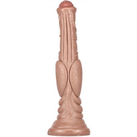 Gode Monster DOG LONG 26 x 6cm Marron clair