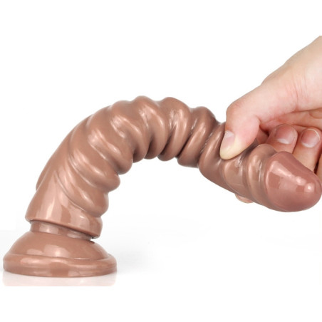 Gode Monster SQUEL 20 x 4.5cm Marron clair