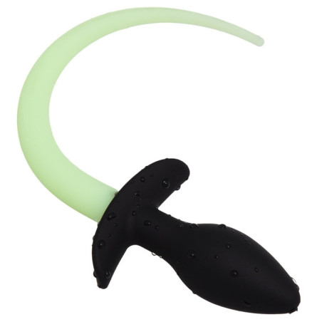 Plug Queue de chien LUMINOUS PUPPY 8 x 3.2 cm Vert