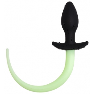 Plug Queue de chien LUMINOUS PUPPY 8 x 3.2 cm Vert
